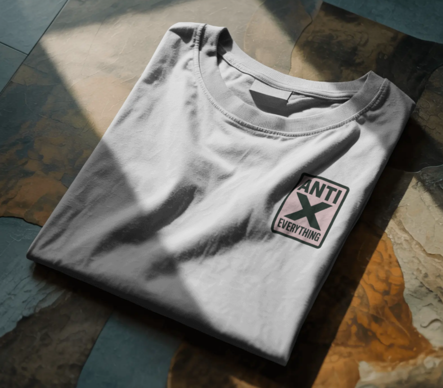 Classic White T - Pretty In Pink